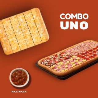 COMBO UNO- PIZZA MEDIO METRO + REGLITAS DE AJO