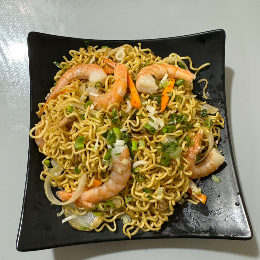 Ramen Frito con Camaron