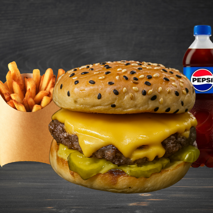 Combo Cheese Lovers Burguer 1/4 de Libra