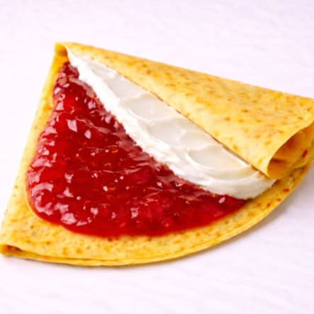 Crepa de Queso Philadelphia con Mermelada de Fresa