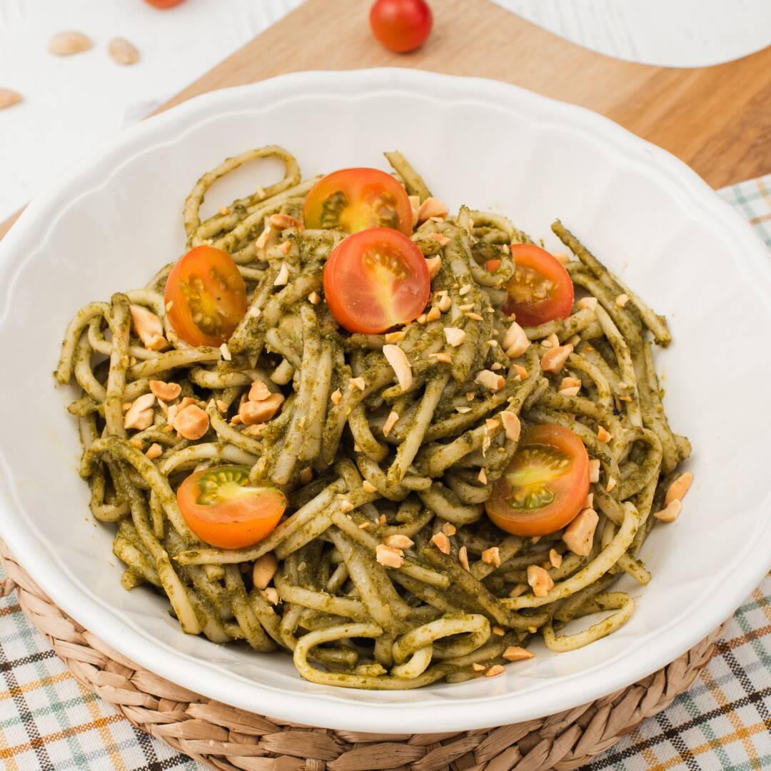 Espaguetis al Pesto