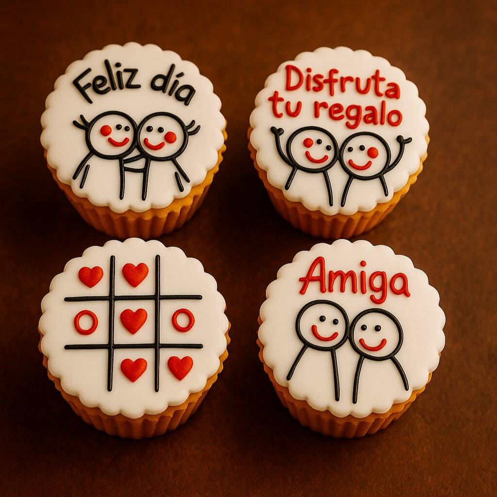 Caja de Cupcake X4 Amigo