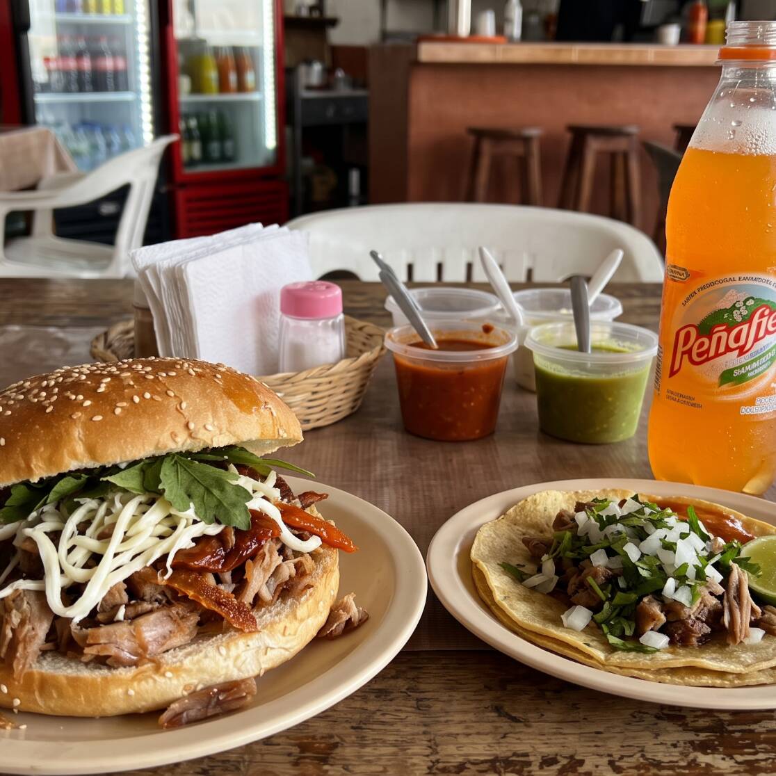 Combo 1: Cemita + Taco + Refresco 400 Ml