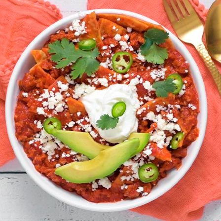 Chilaquiles mix (salchicha, chorizo y chistorra)
