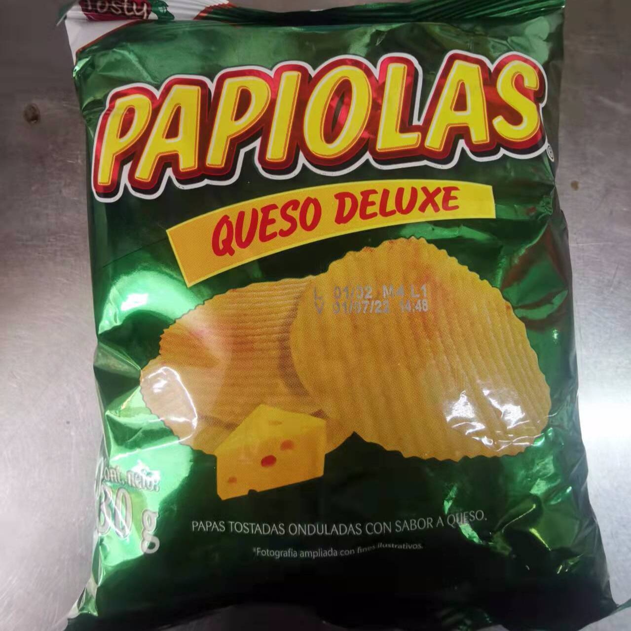 Tosty papiolas queso 30g