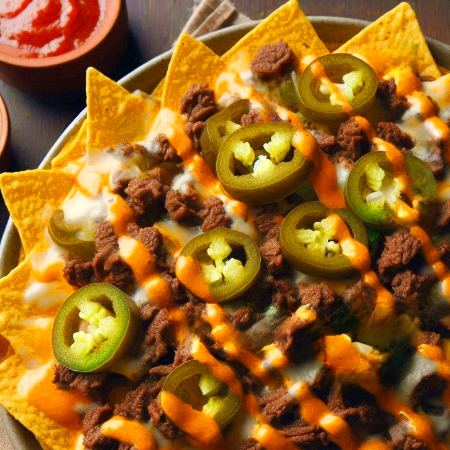 Nachos con Asada