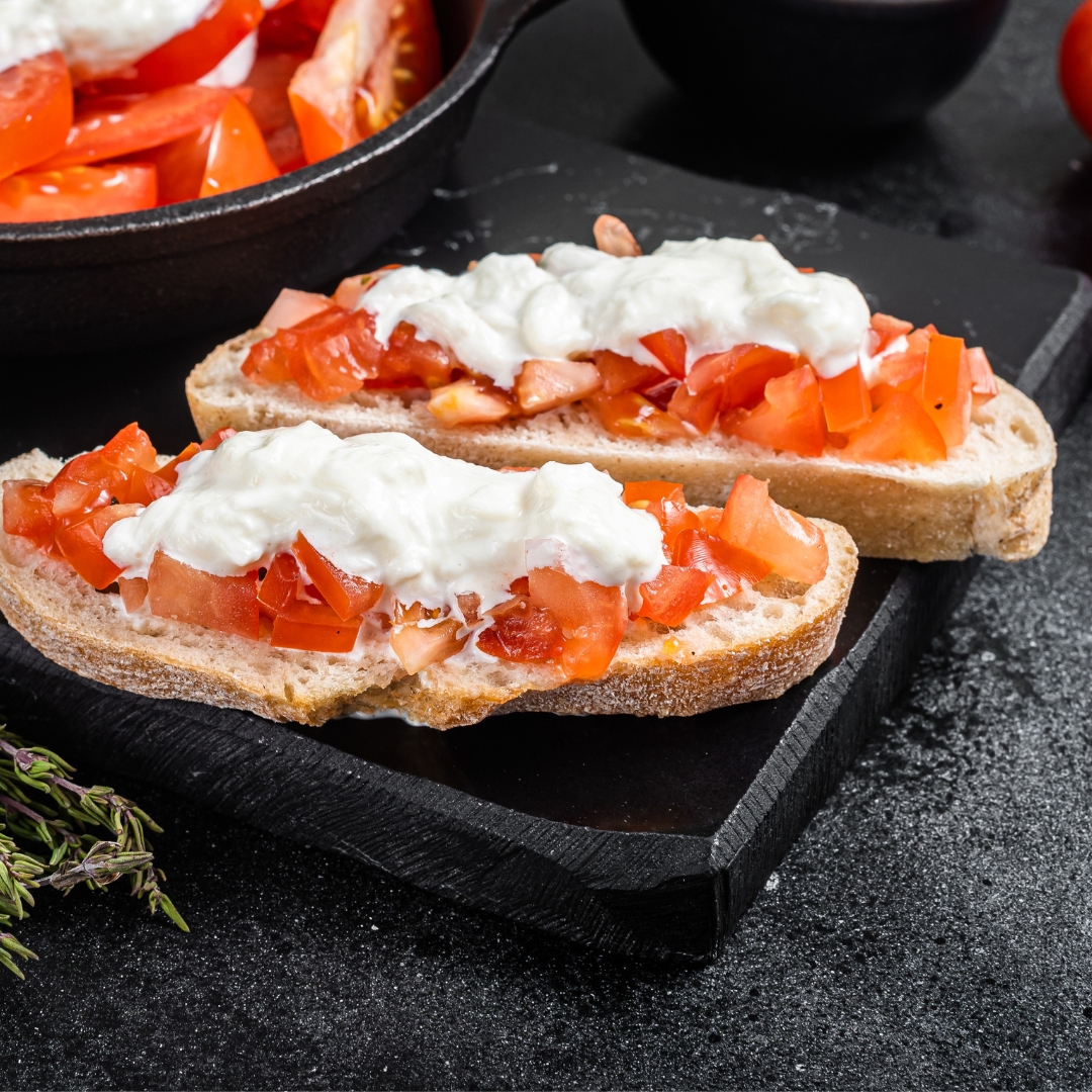 Bruschetta con Burrata