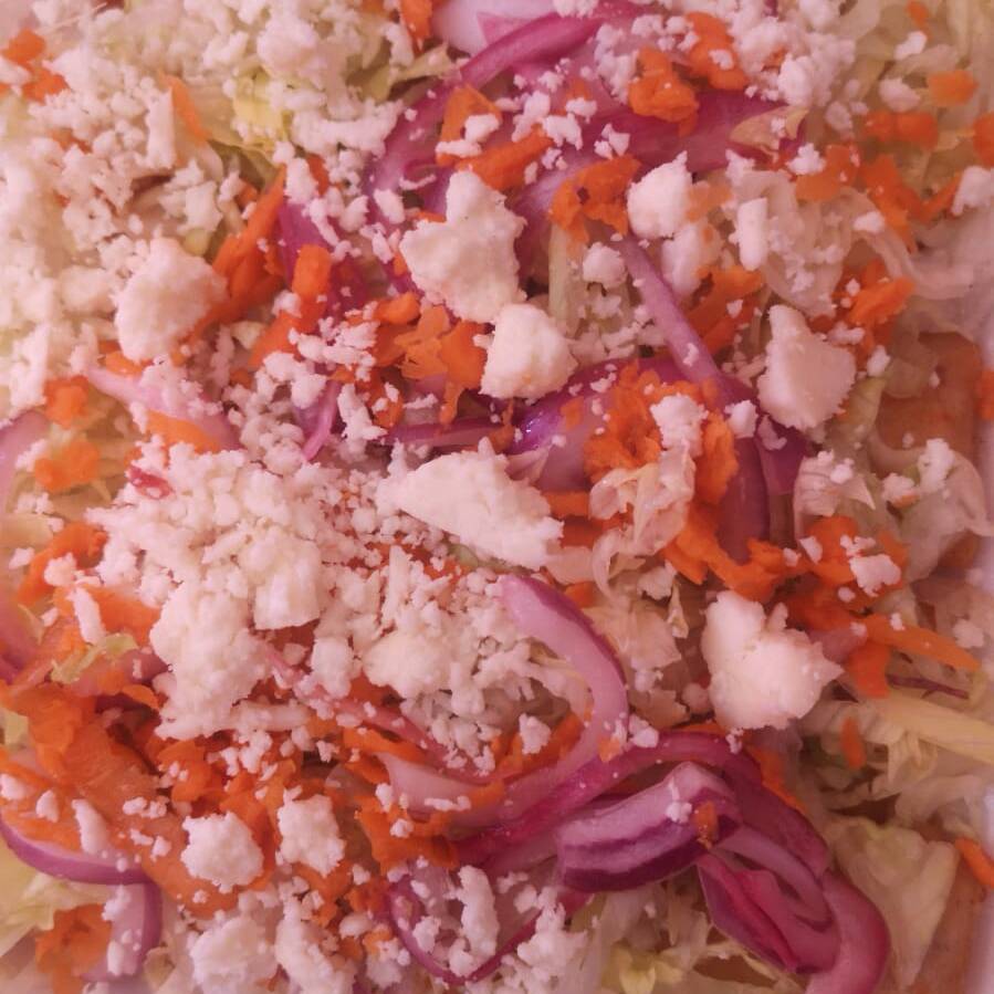 Milanesa mas Enchiladas