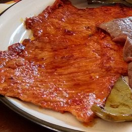 Taco cecina enchilada