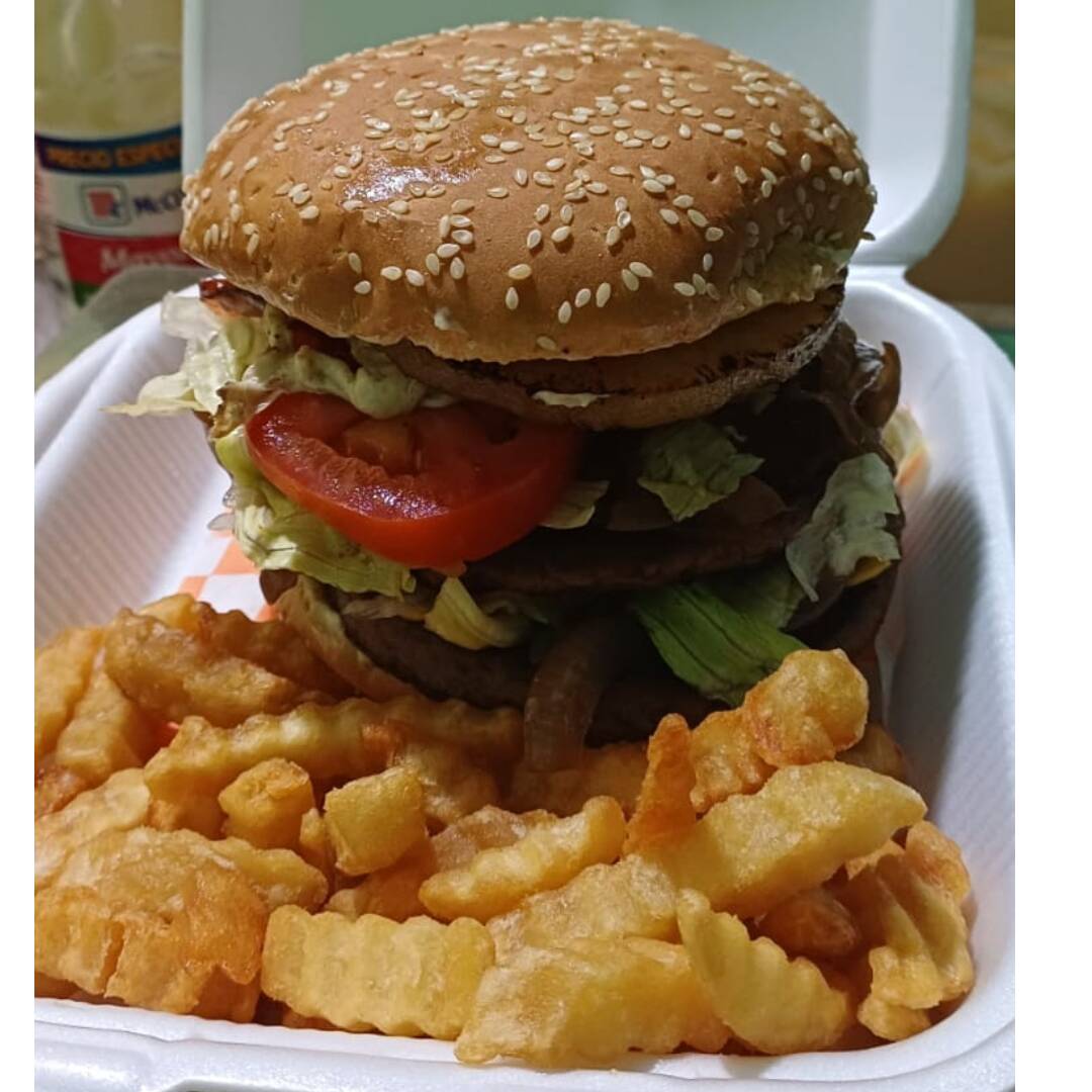 Hamburguesa Hawaiana Doble Carne