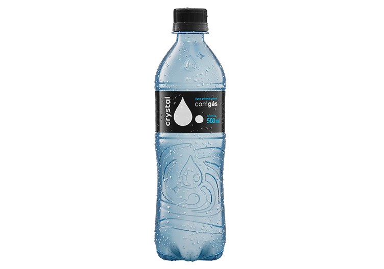 Agua crystal com gas