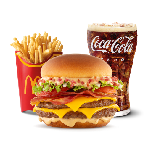 McCombo Grande Tasty Turbo Bacon dos 2 carnes
