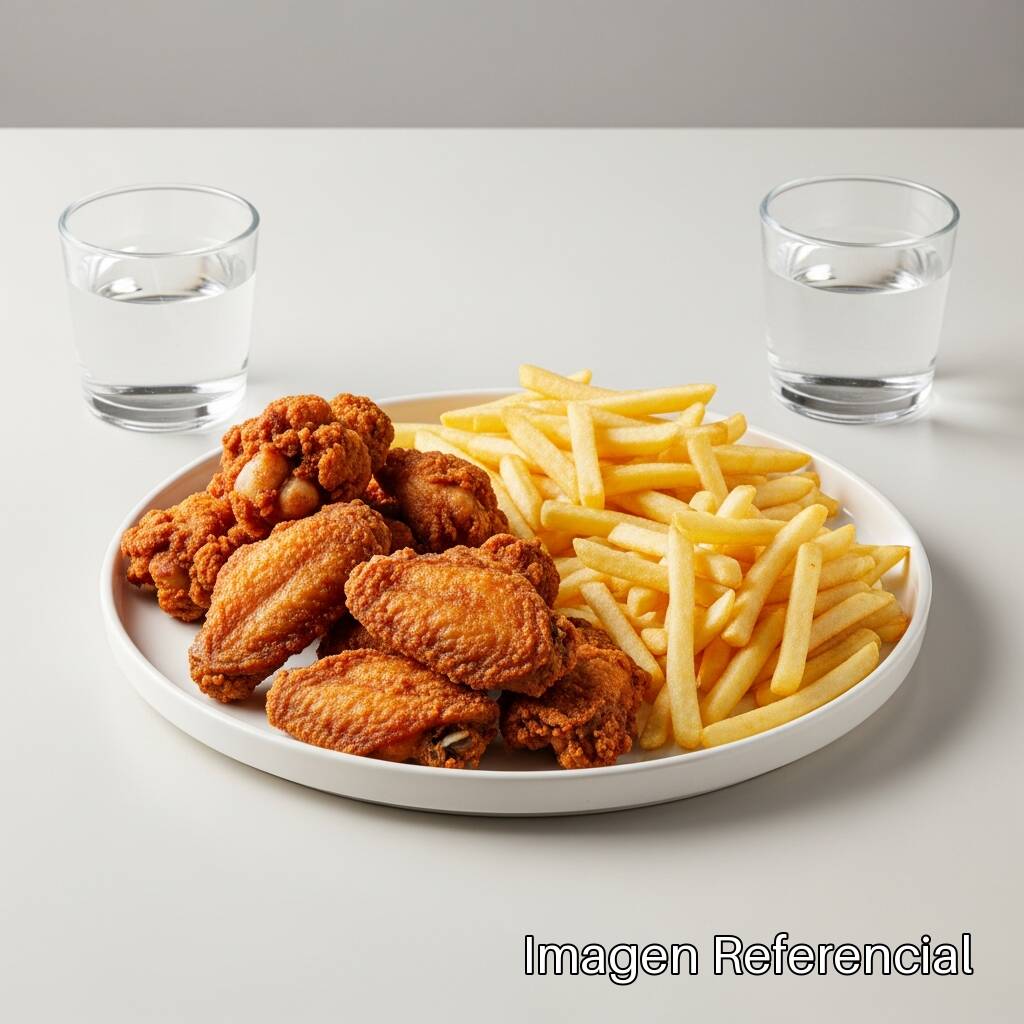 Combo Alitas Pack para Dos (10 Alitas + Papas Med.