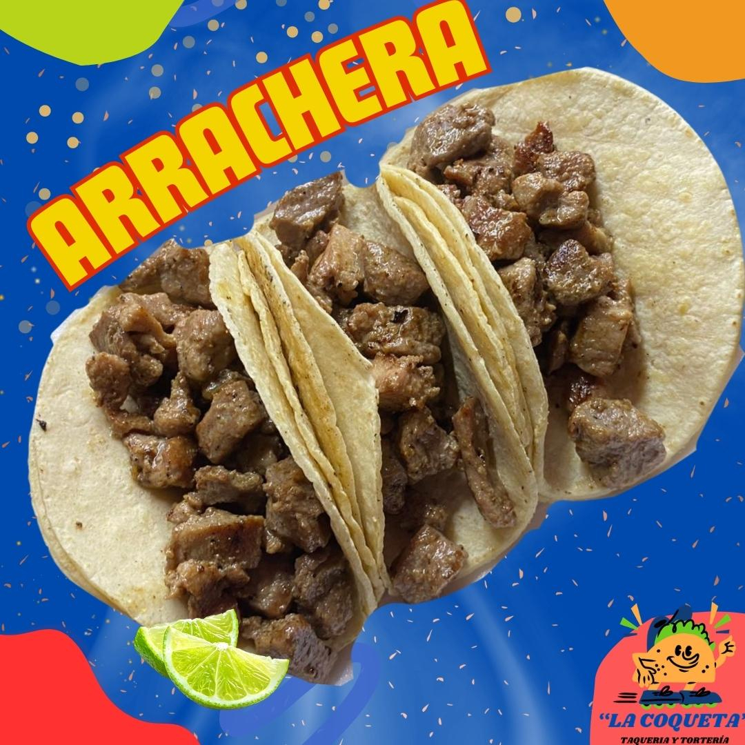 TACOS DE ARRACHERA DE RES