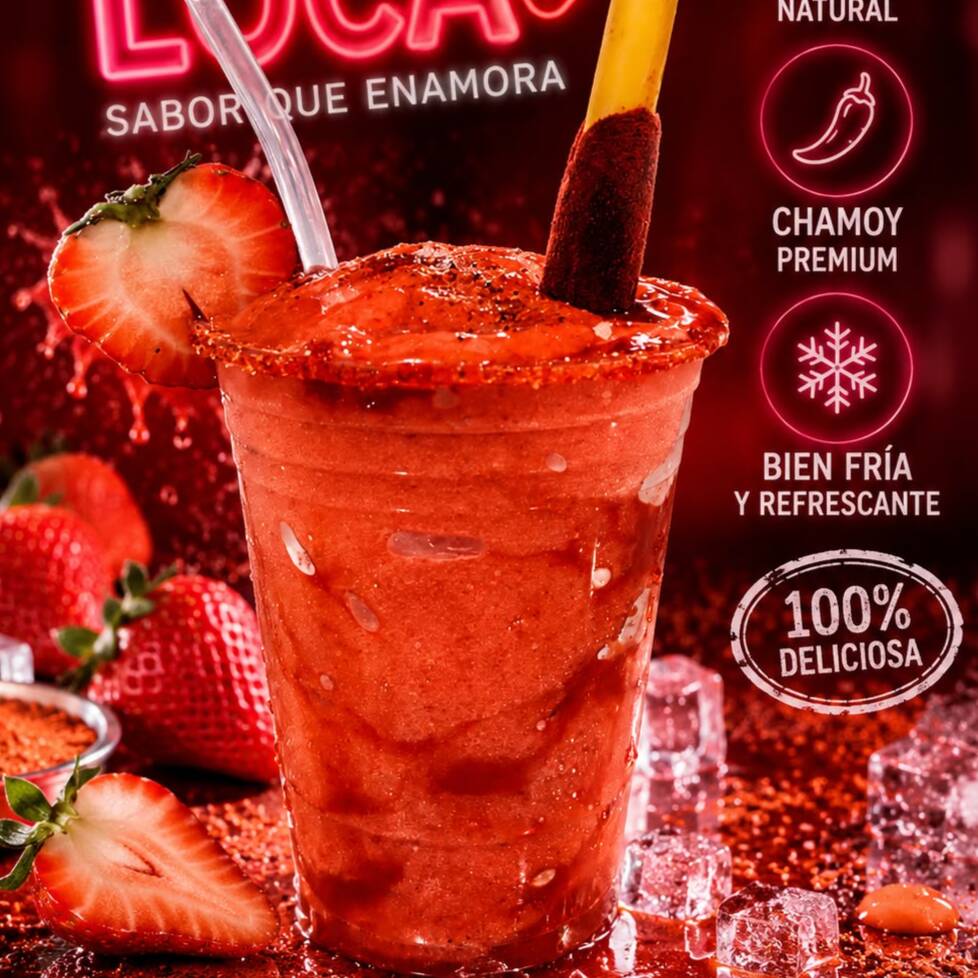 Smoothie Fresa con Chamoy