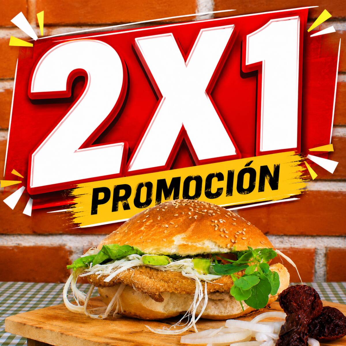 PROMO 2X1 Cemita de Milanesa de Puerco MED