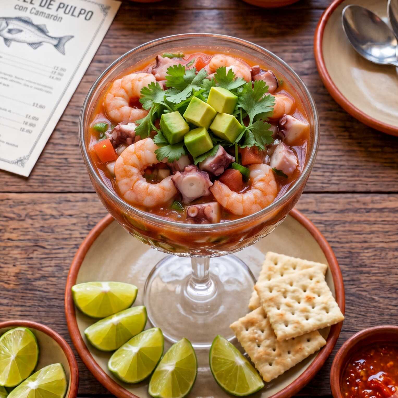 Cóctel de Pulpo con Camarón