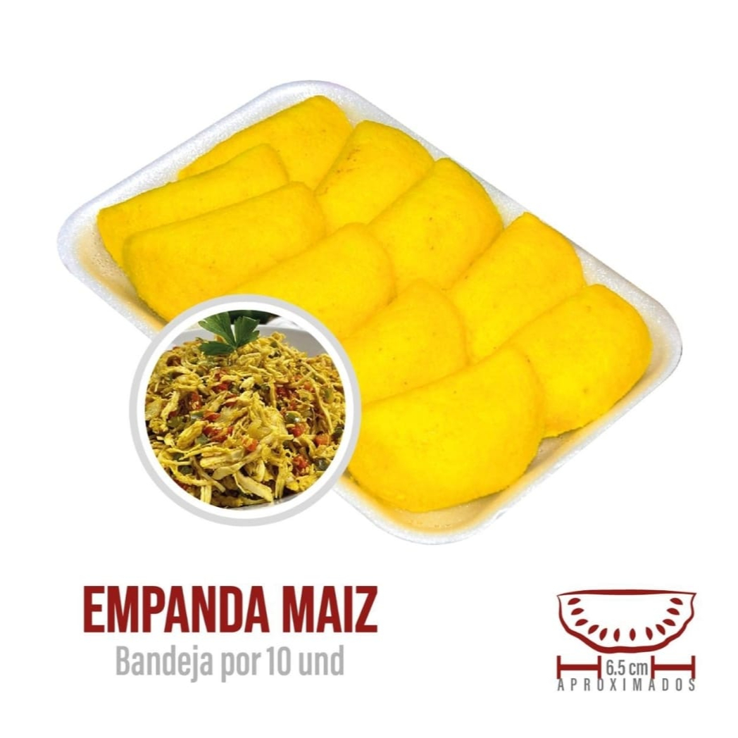 BANDEJA EMPANADAS MAIZ POLLO