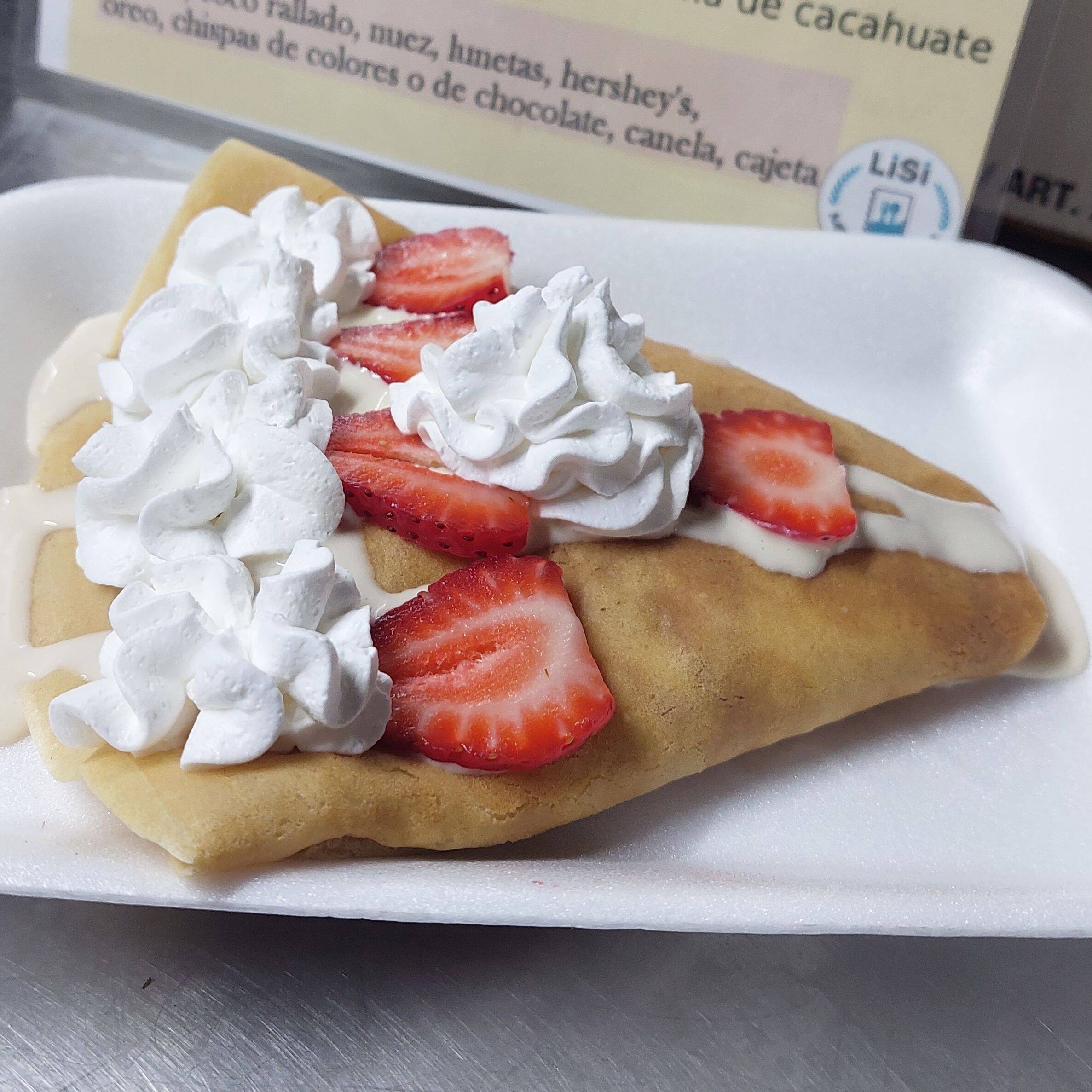 Crepa de Fresas con Crema