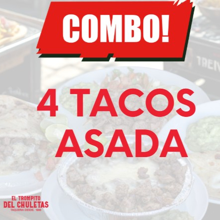 4 Tacos de Asada 🌮🌮🌮🌮