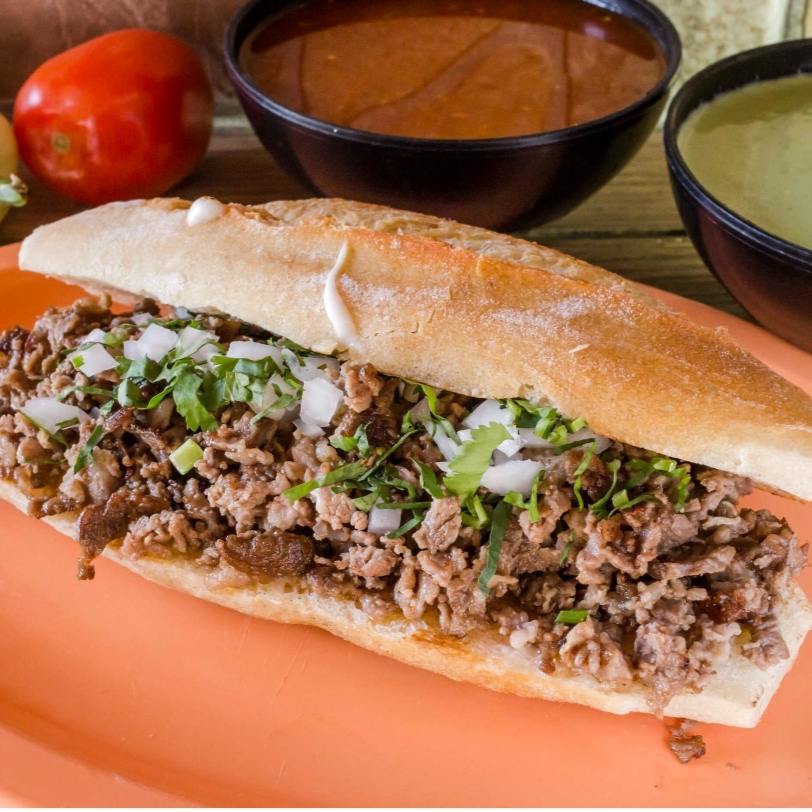 Lonche de Bistec