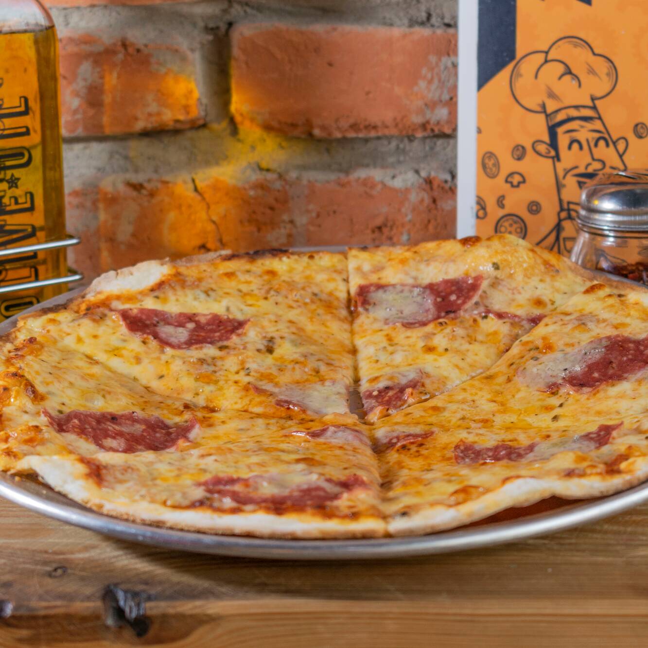 Pizza Salami Queso Azul