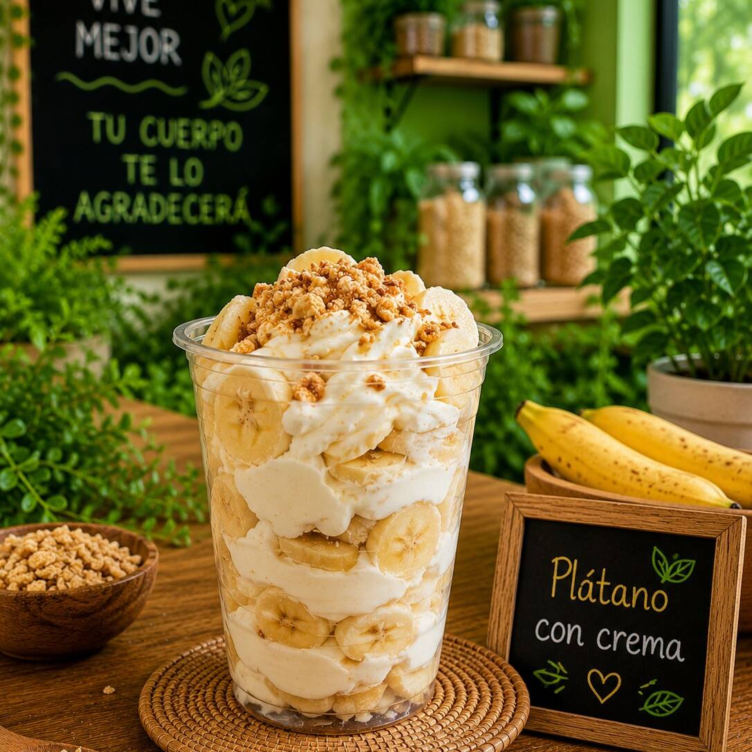 Platanos con crema chicos