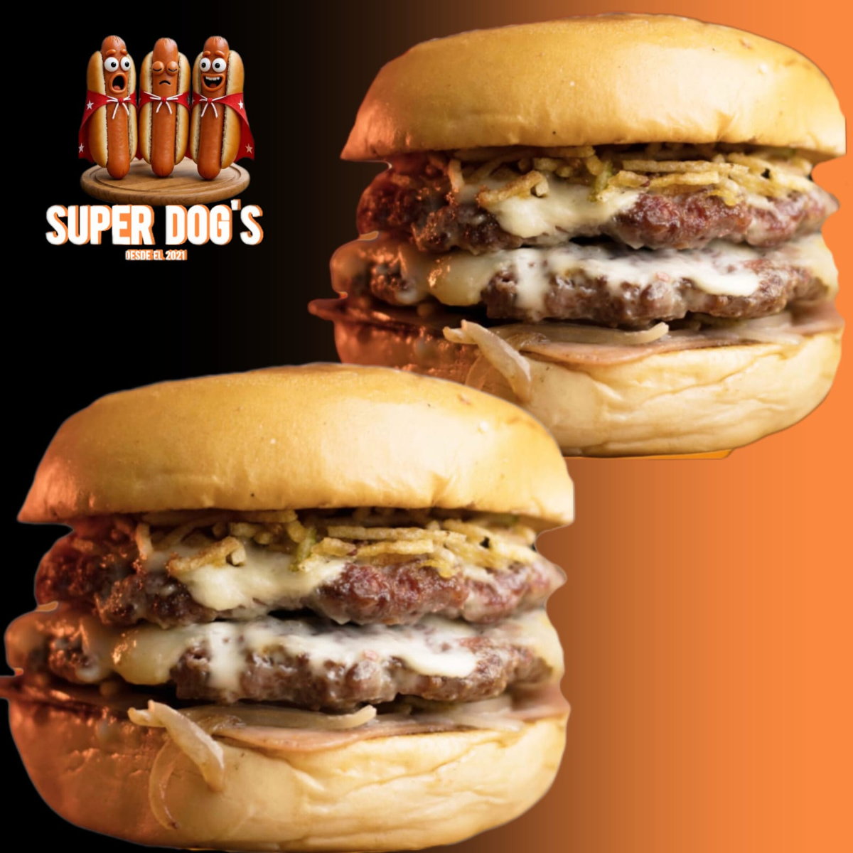 COMBO 2 HAMBURGUESAS DOBLE CARNE