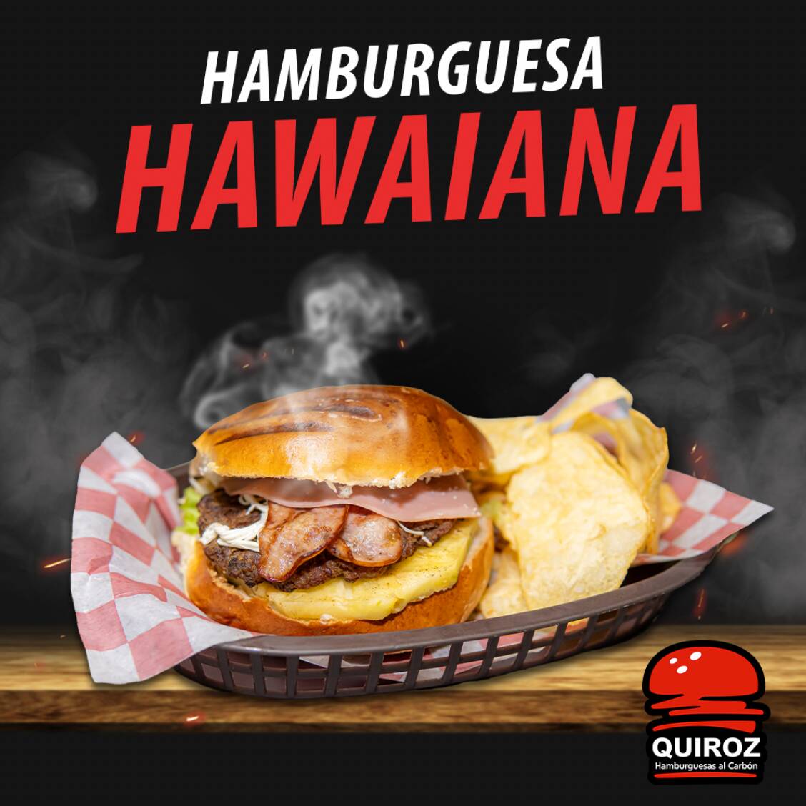 HAMBURGUESA HAWAIANA