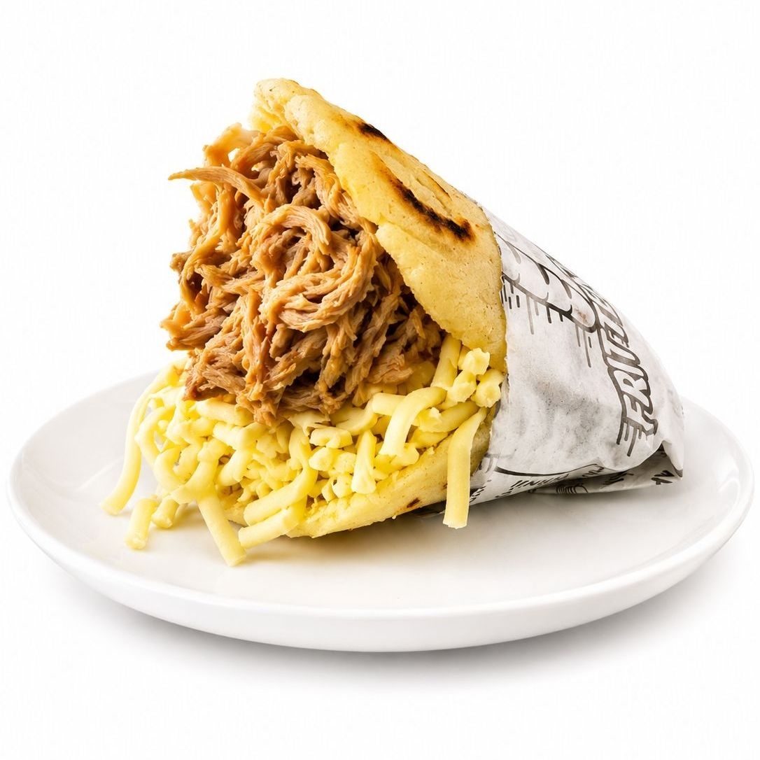 Arepa de Pollo y Queso Gouda