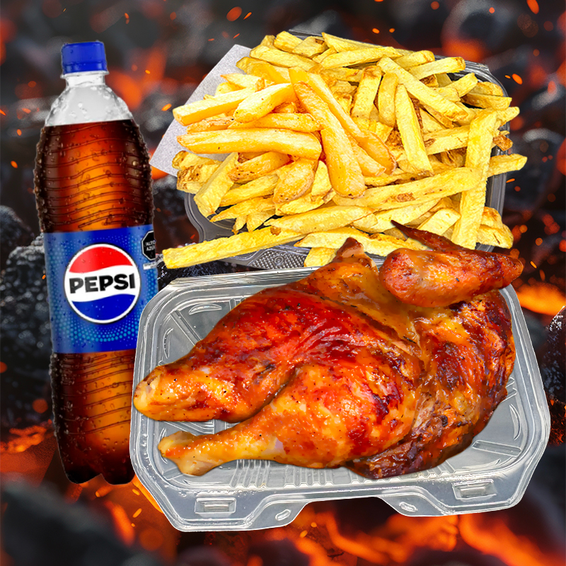 Combo 1/2 Pollo + Pepsi 1 Lt