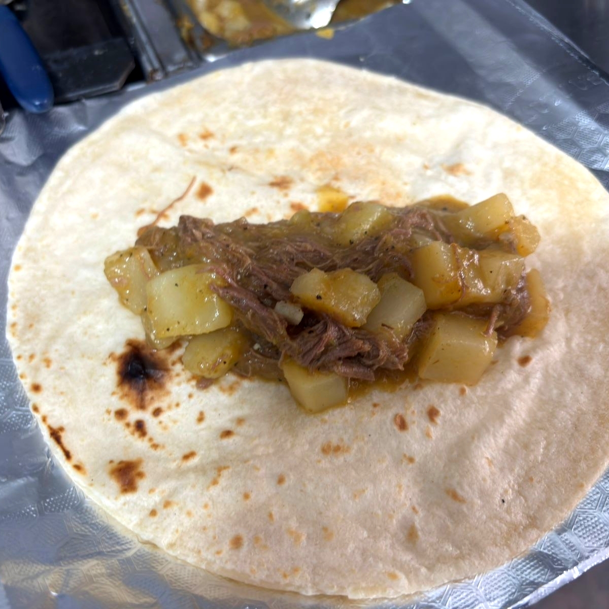 Burrito Desebrada en Verde