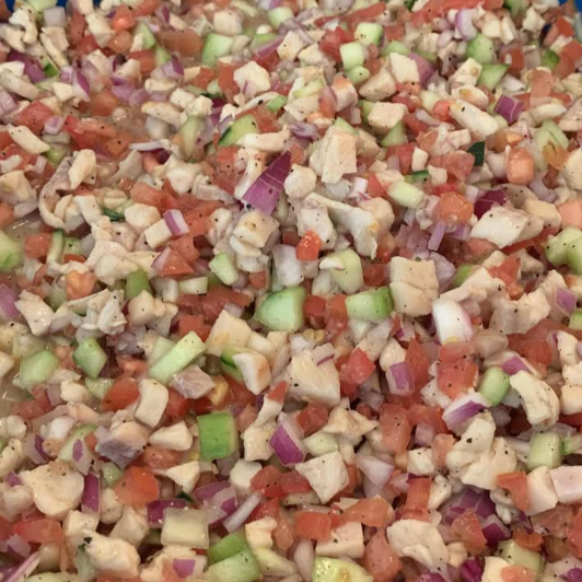 1/2 Litro de Ceviche de Pescado..
