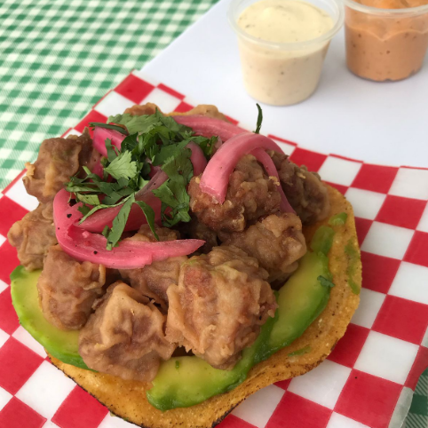 Tostada de Atún Empanizado
