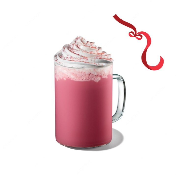 Espresso, leite com xarope de Red Velvet e gelo.
Finalizado com chantilly de baunilha e topping de Red Velvet.
*O chantilly pode derreter durante a entrega.*