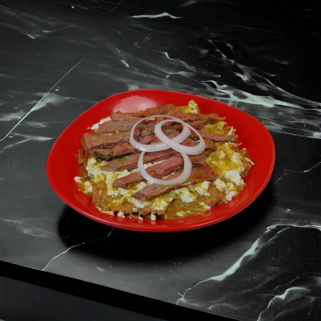 chilaquiles con pastor