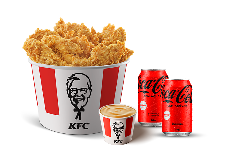 8 Tiras + 1 Molho 120g + 2 Coca Colas