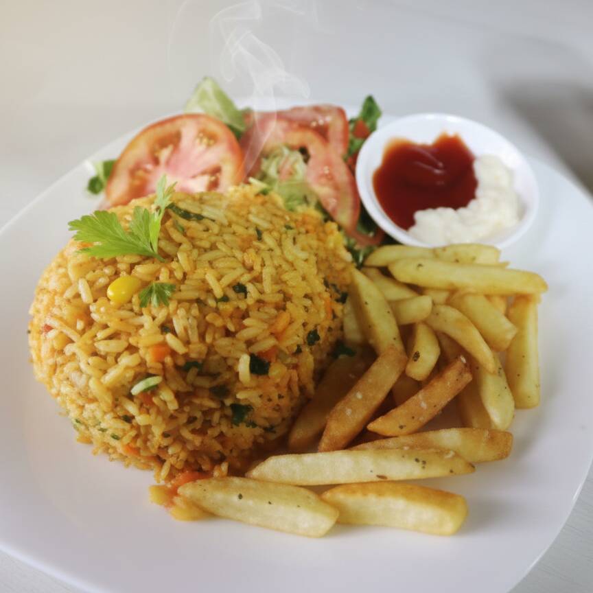 Arroz con Pollo + Refresco Natural