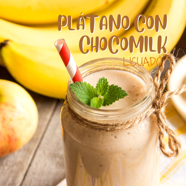 Licuado De Plátano con Chocomilk 500 Ml