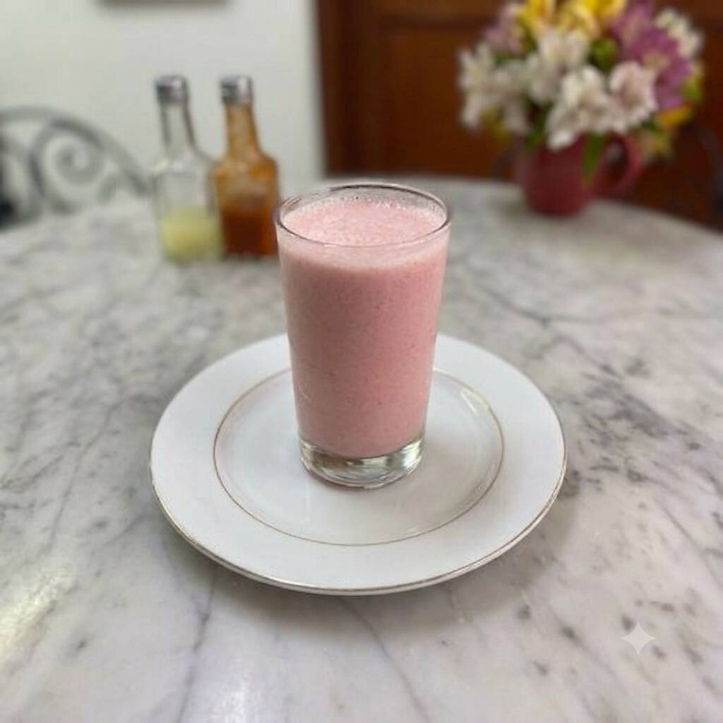 Jugo de Fresa con Leche