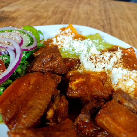 Costilla de Cerdo Enchilada o BBQ