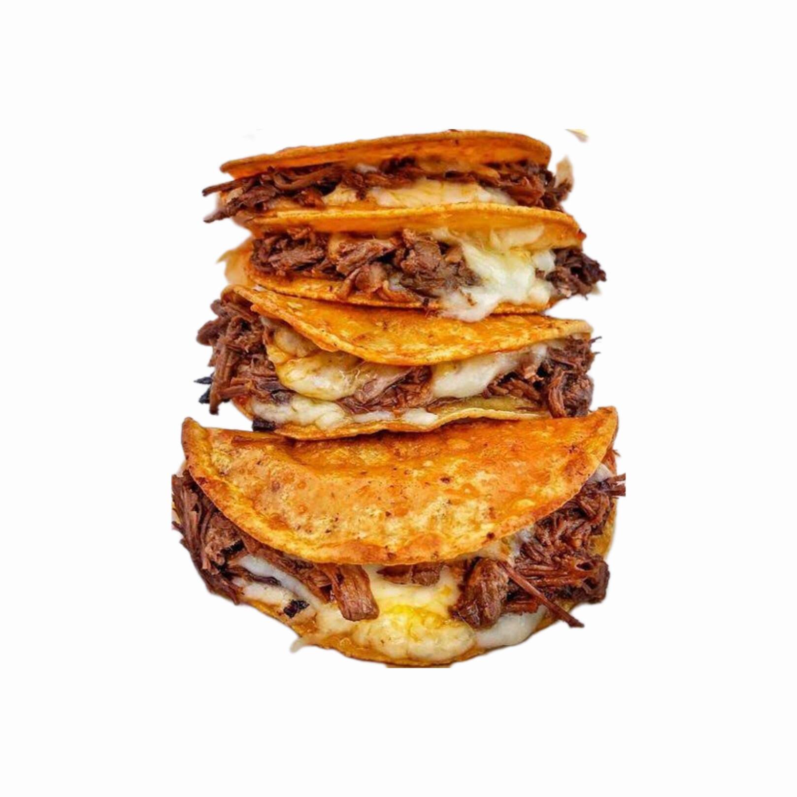 Quesabirria Doble Tort Maíz + Vaso Consomé