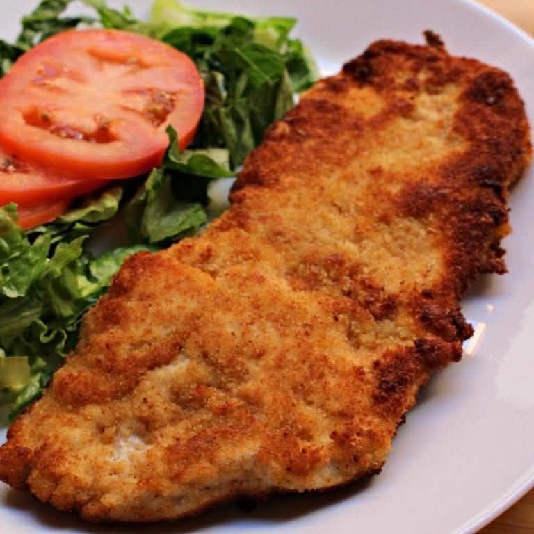 Milanesa de Pollo y FLAUTAS