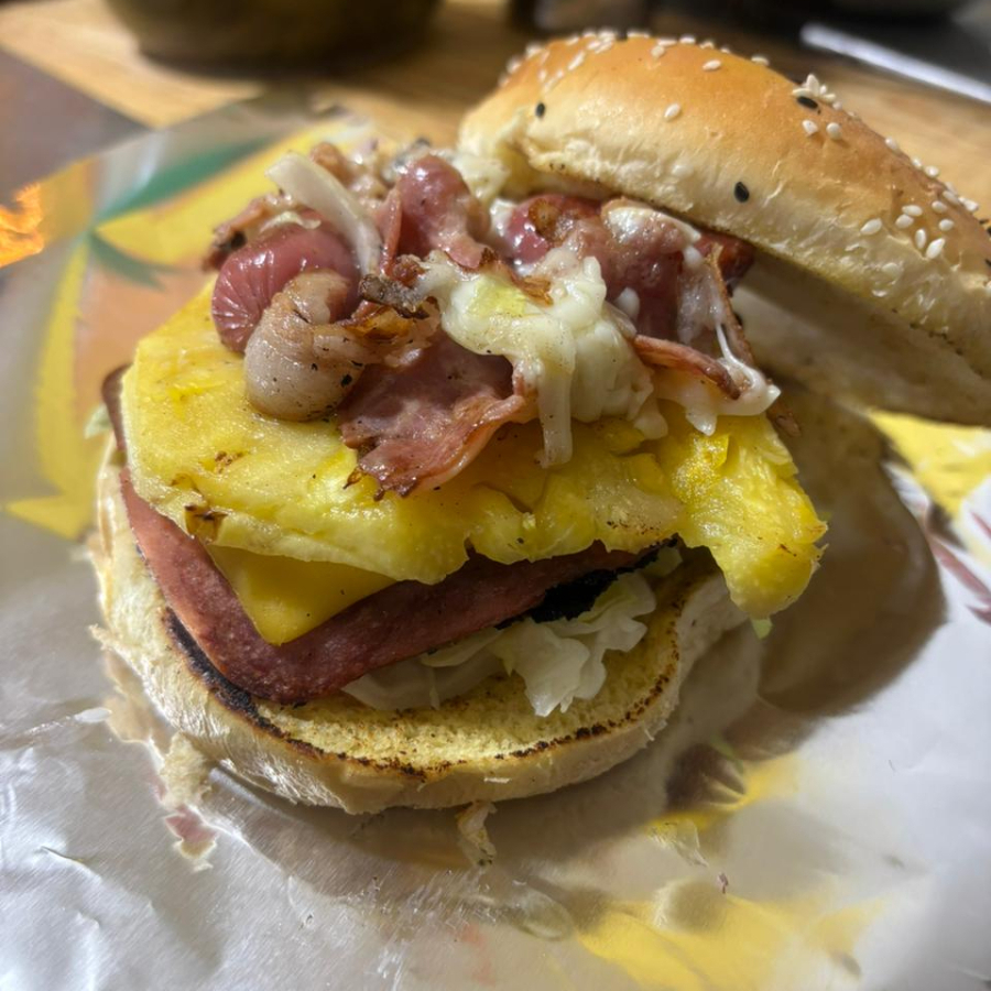 Hamburguesa Hawaiana Doble