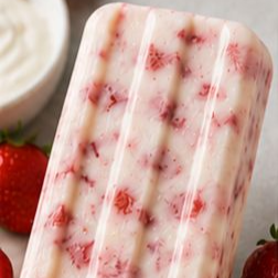 Paleta de Fresas con Crema