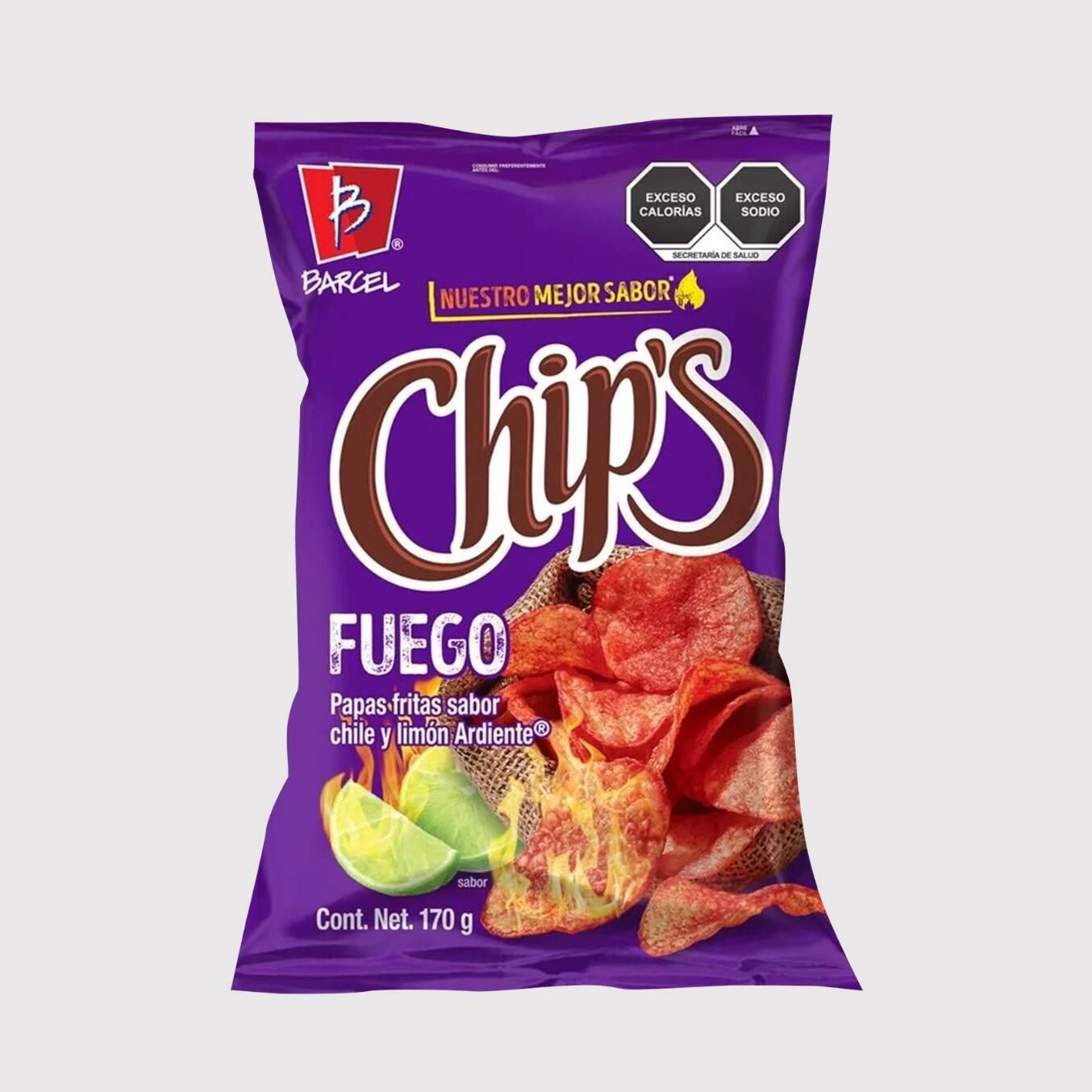 Papas Fritas Barcel Chips Fuego 170g