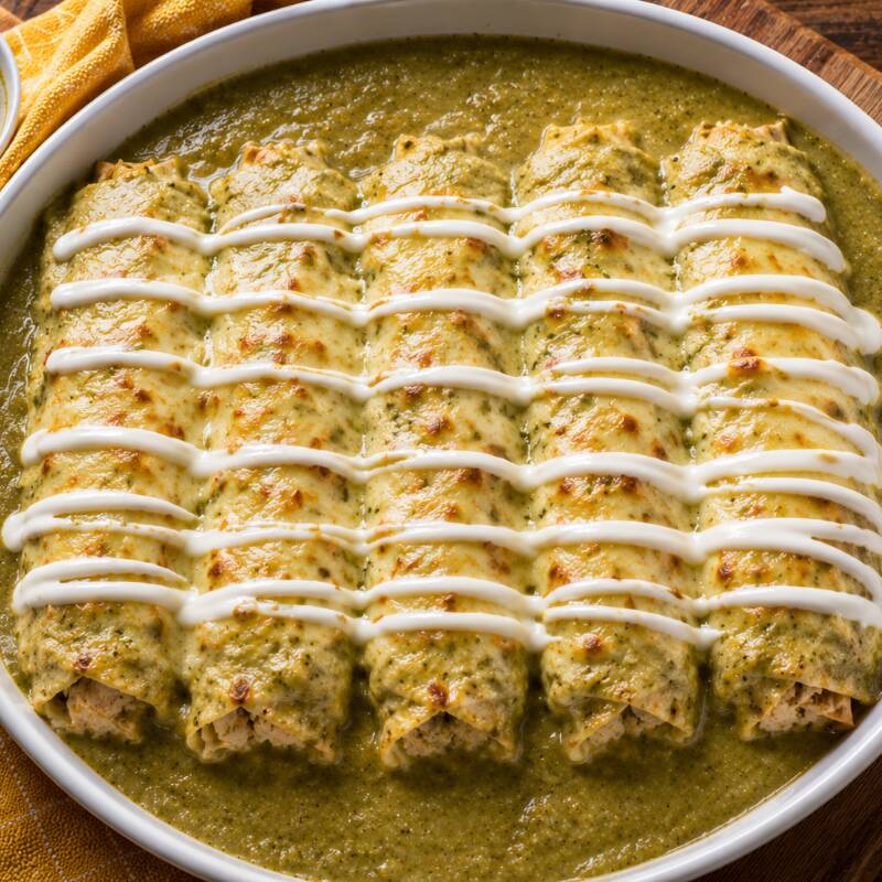 Enchiladas Suizas 5 pzas