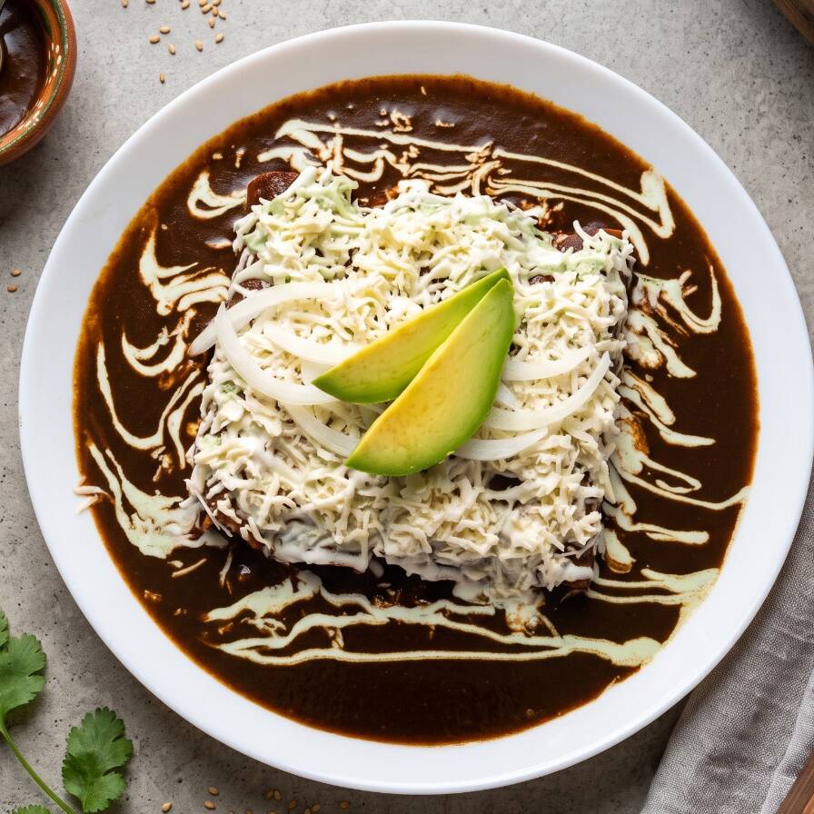 Enmoladas Rellenas 4 Pzas