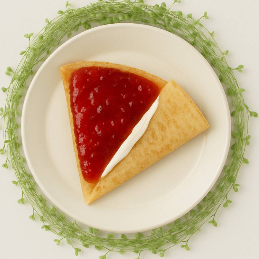 Crepa mermelada de fresa philadelphia