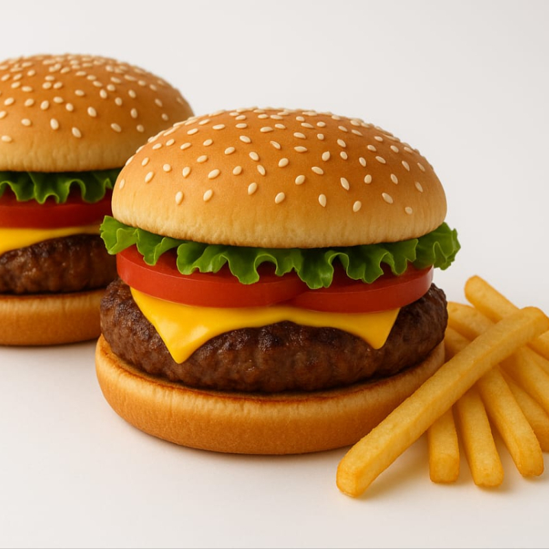 Combo 2 Hamburguesas y Papás